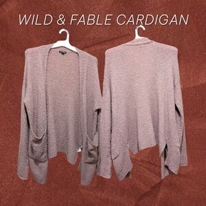 wild fable Women's Brown Cardigan Sweater